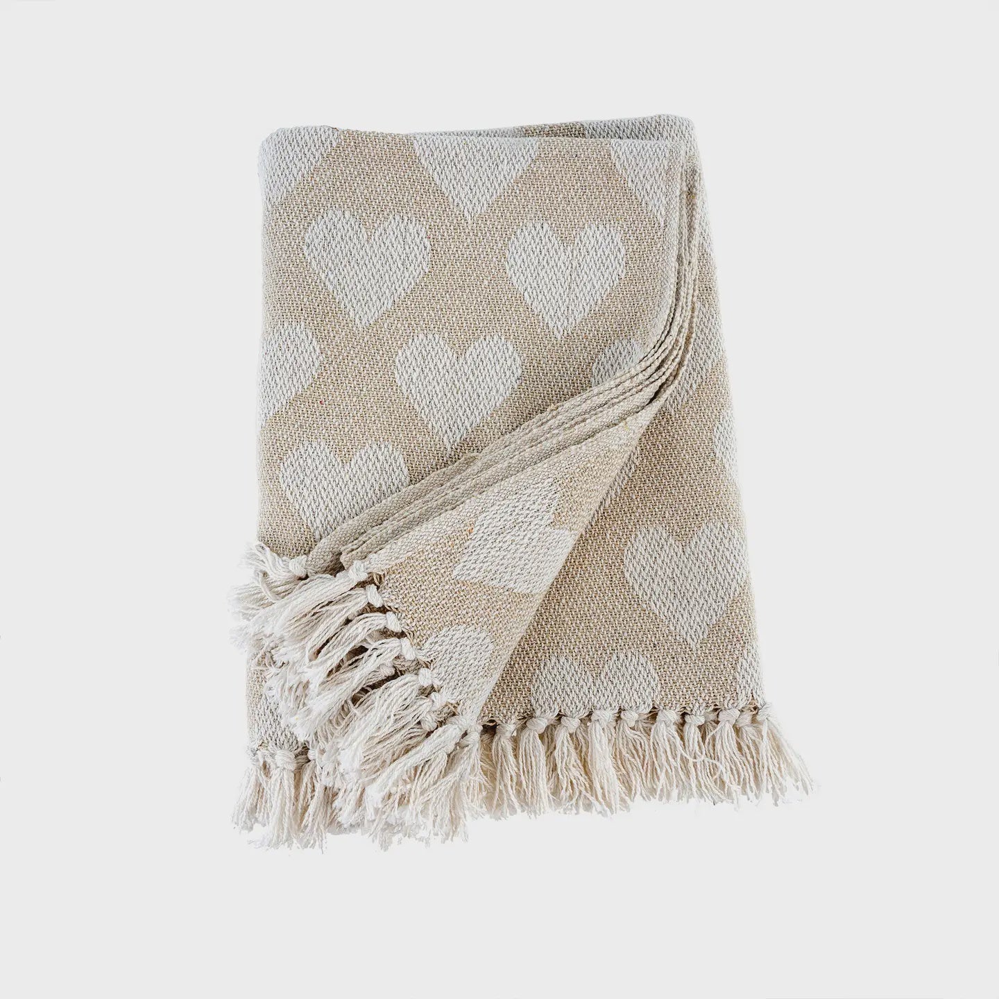 Heart Throw, White