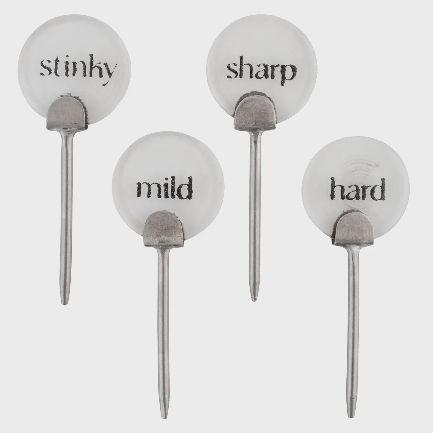 Glass + Metal Cheese Markers