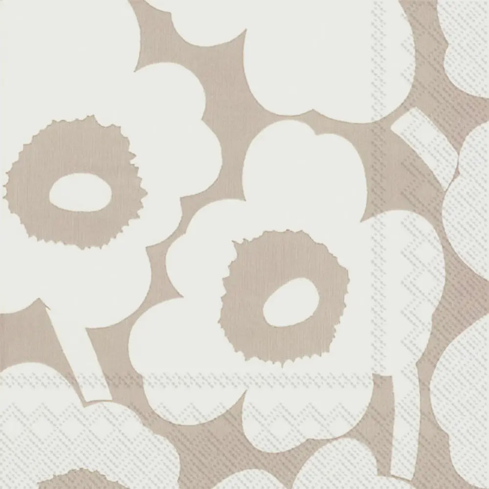 Unikko Cream Flower 20 Ct