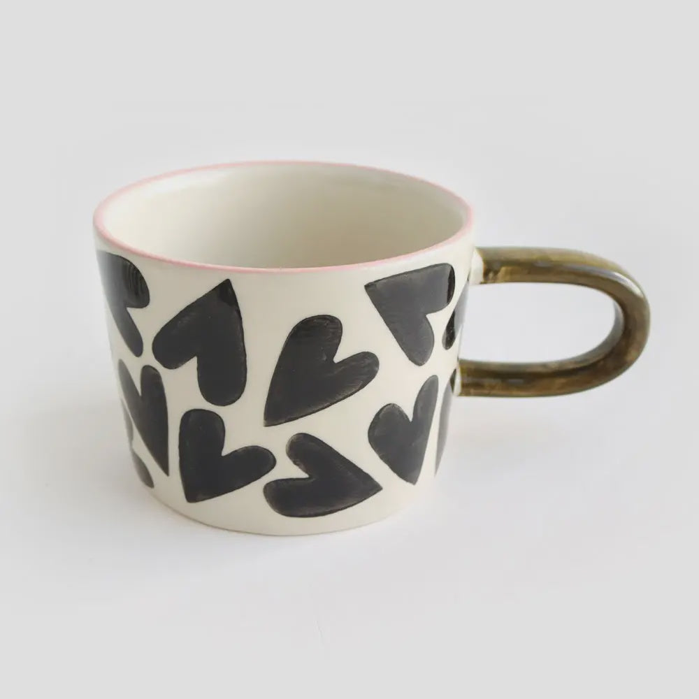 Mono Hearts Mug