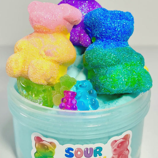 Sour Gummy Bears DIY Slime