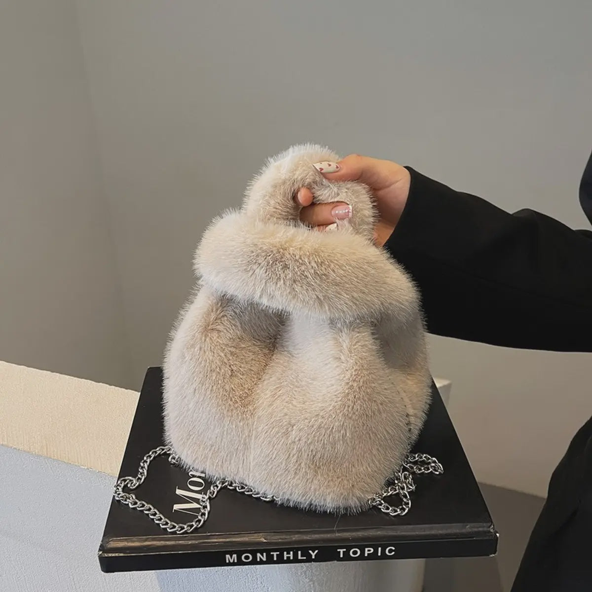 Faux Rabbit Khaki
