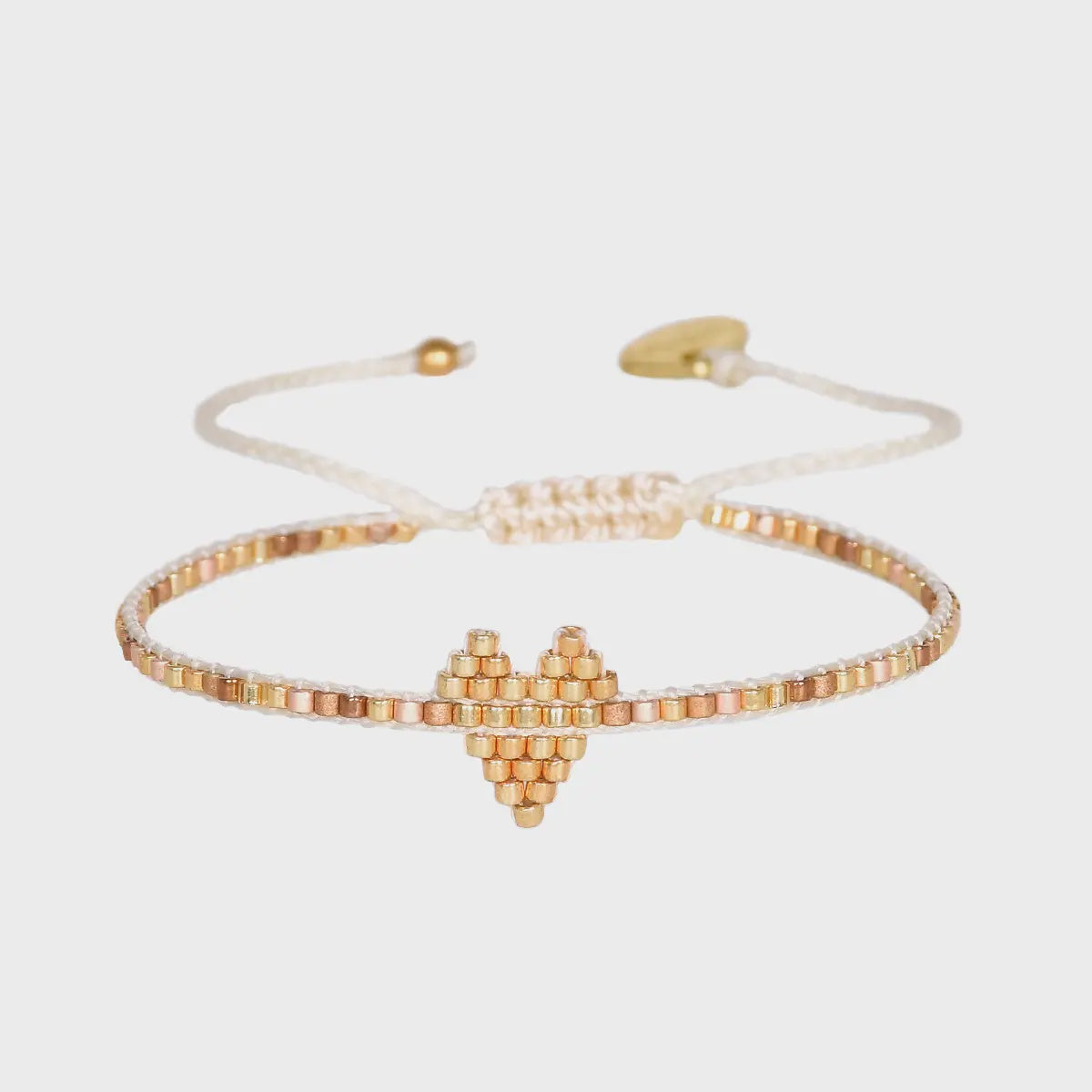 Heartsy Row Gold Bracelet