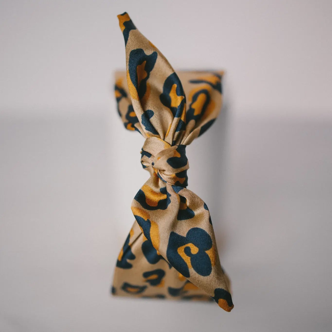 Leopard Satin Scarf Headband