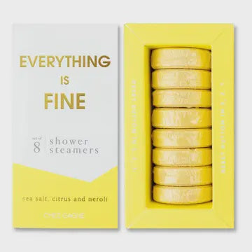 Everything is Fine Shower Steamer - Sea Salt, Citrus + Neroli