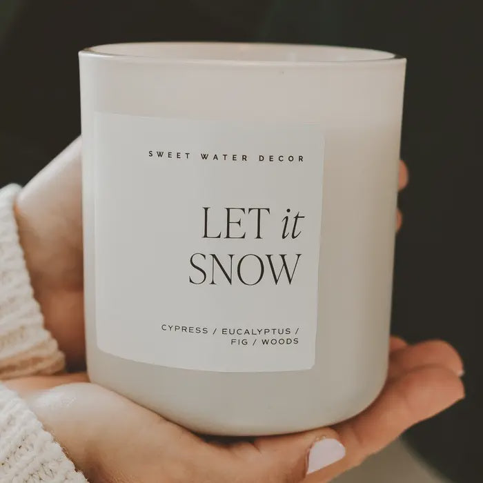 Let It Snow Candle