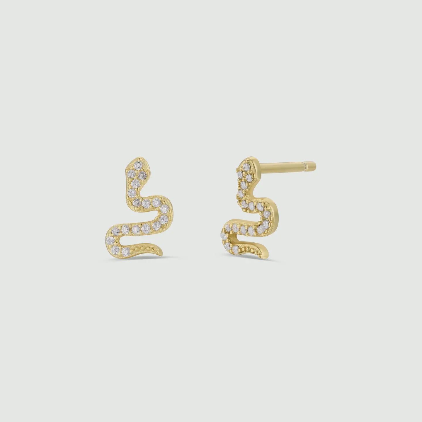 Pave Stud - Snake