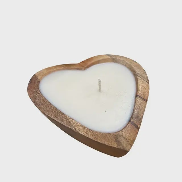Sweet Heart Wood Candle