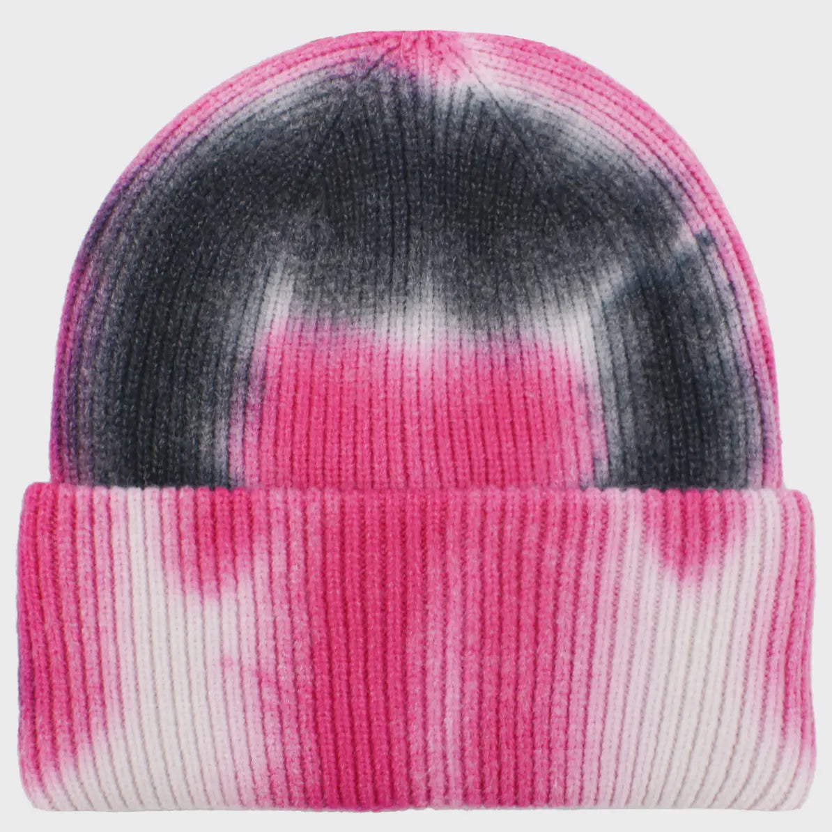 Hotpink/Black Tie Dye Beanie