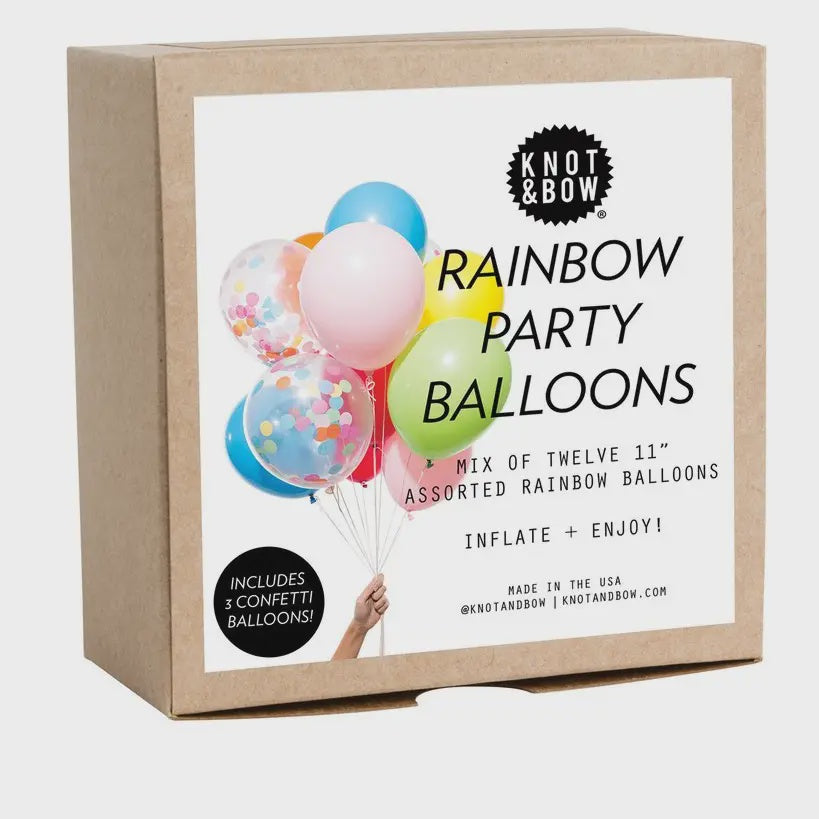 Rainbow Party Balloons