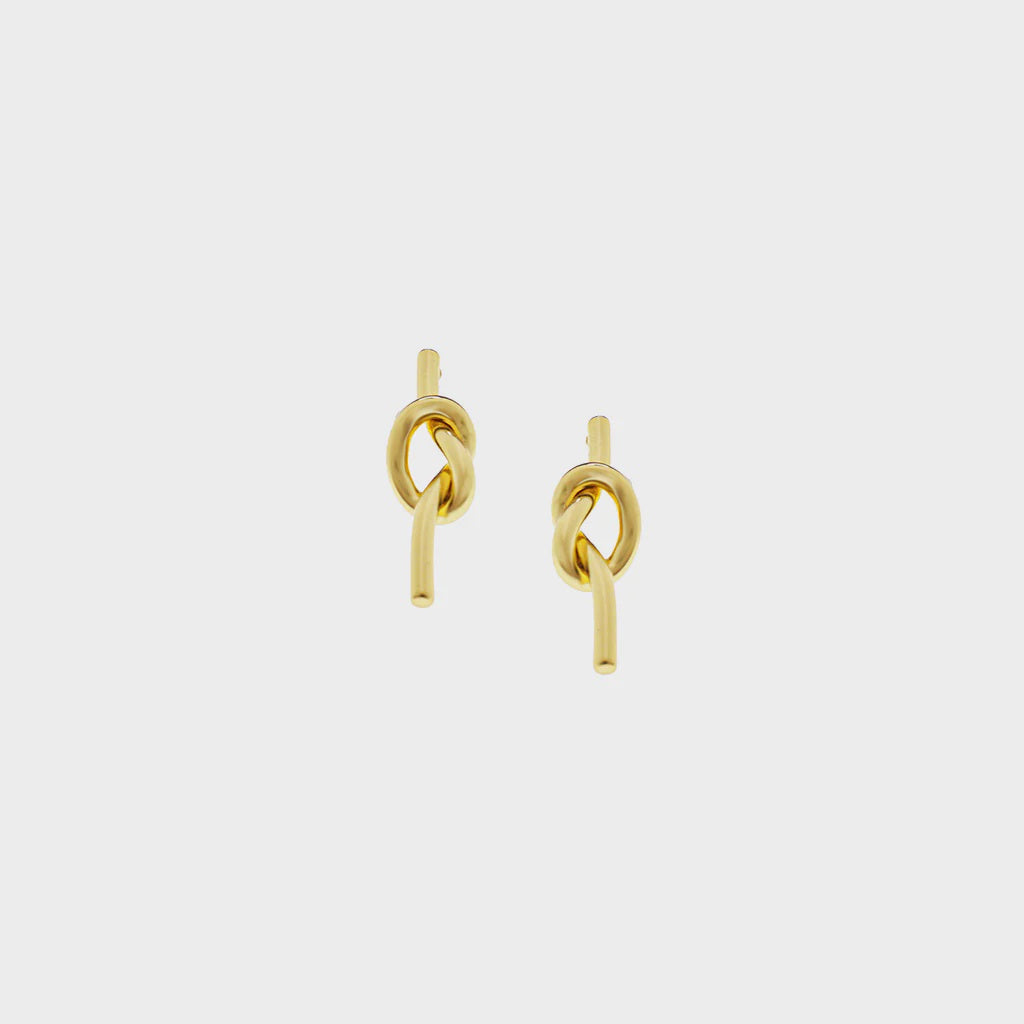 Love Knot Post Drop Earrings