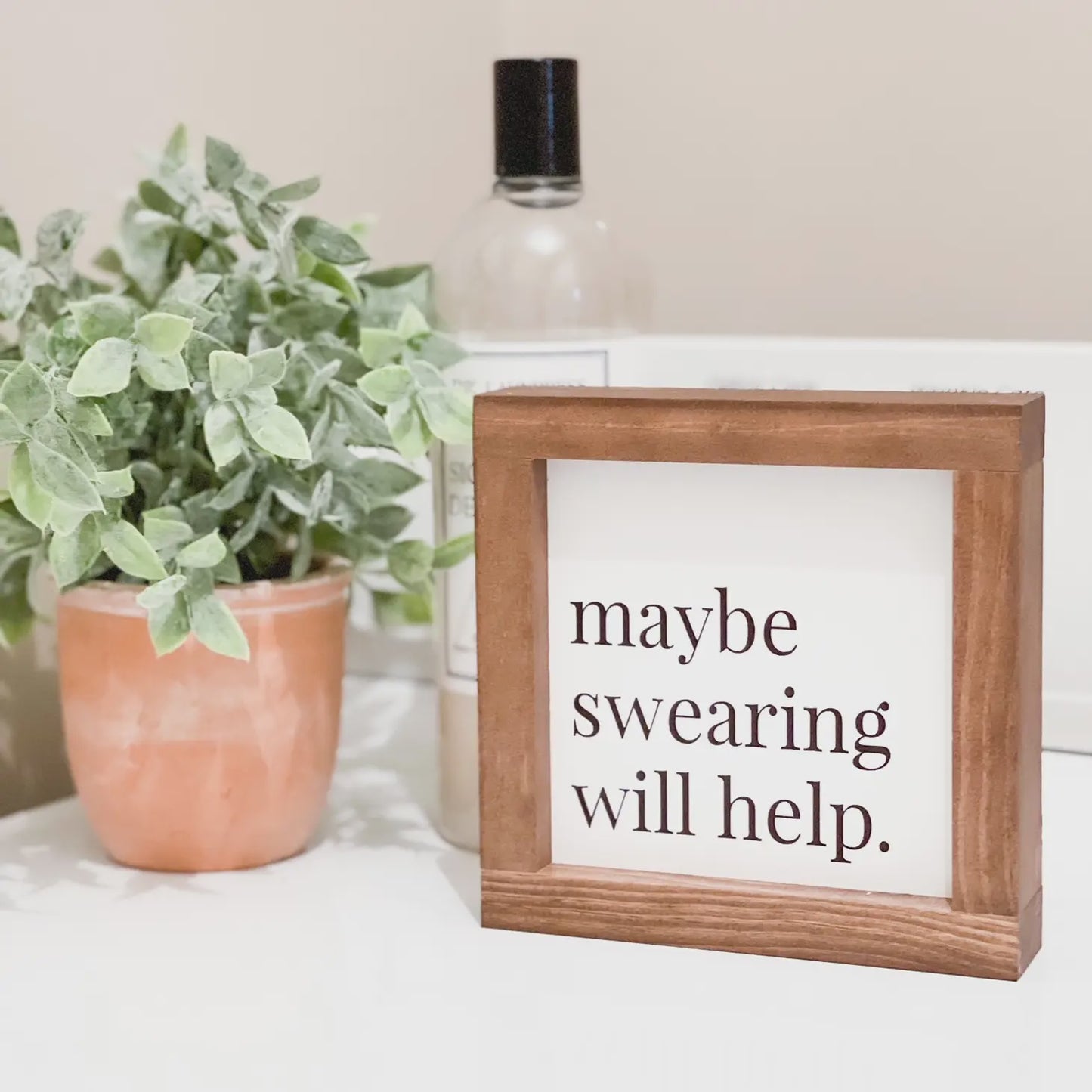 Maybe Swearing Will Help - White