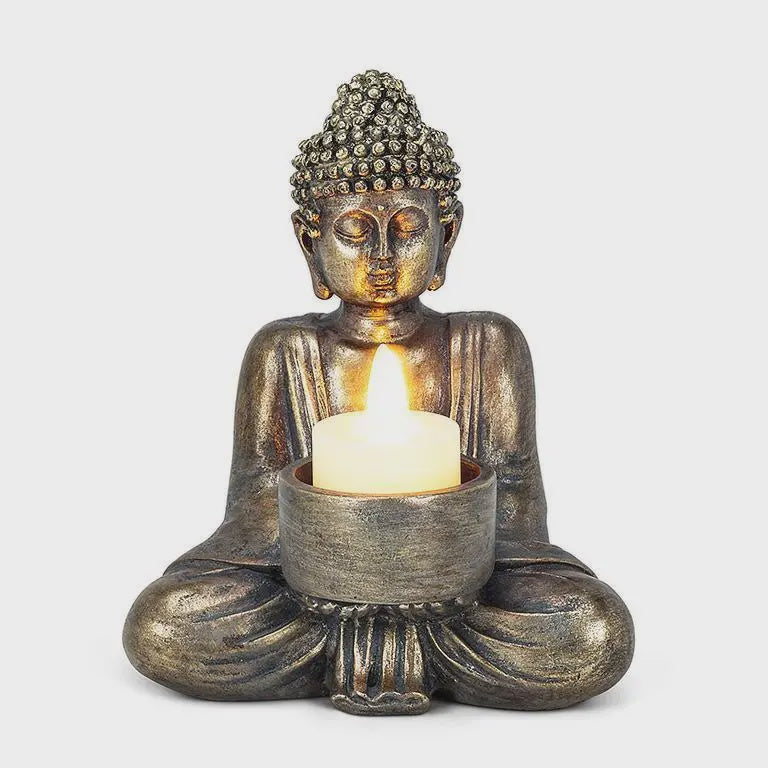 Silver Sitting Buddha