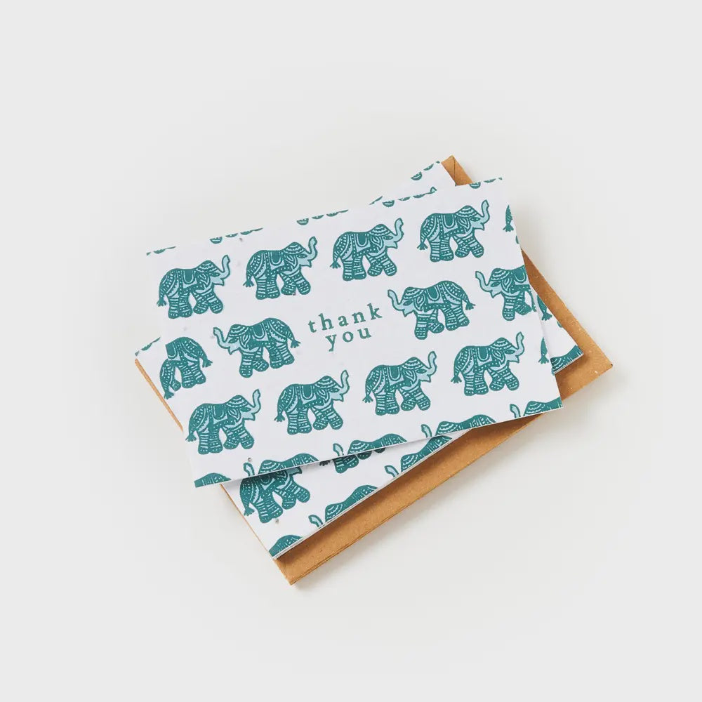 4x6 Amala Elephant Thank You Cards