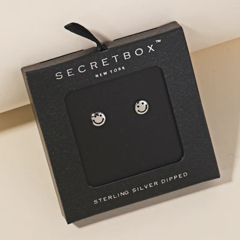 Mini Smiley Face Studs