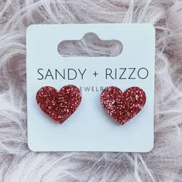Rosegold heart stud