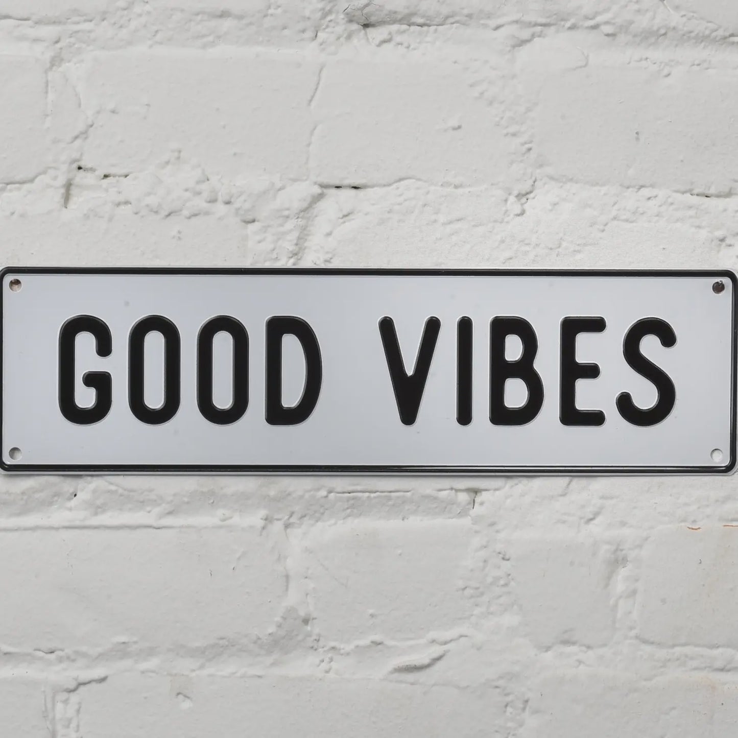 Good Vibes Aluminum Sign