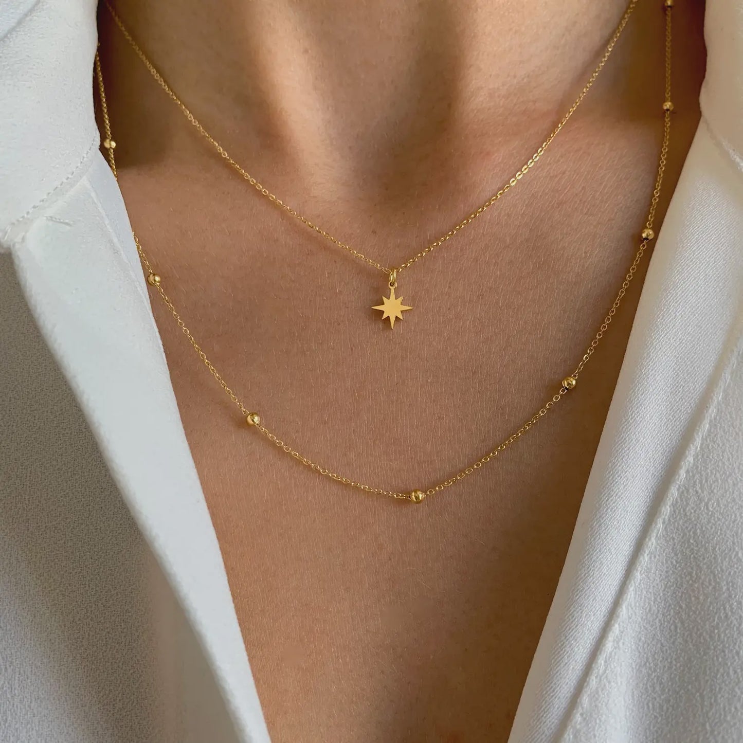 Ball + Star Double Chain