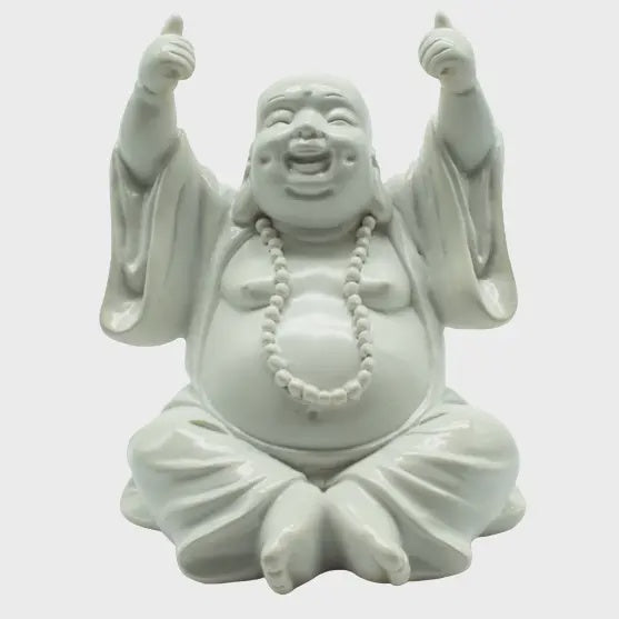 Thumbs Up Buddha - White