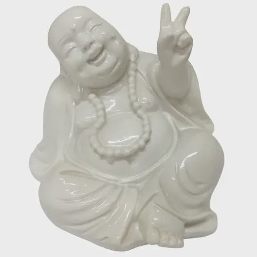 Peace Buddha - White
