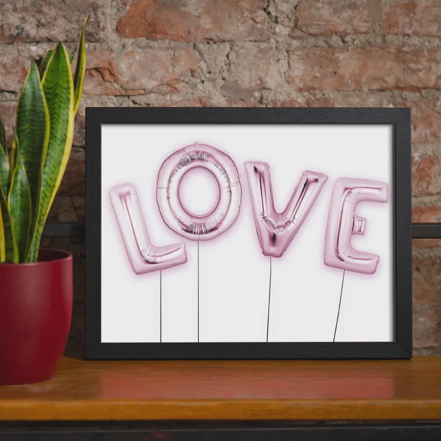 Love Pink Foil Party Balloons