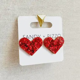 Medium heart stud