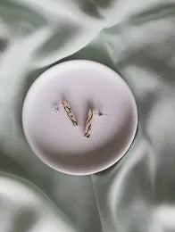 Ivy Studs In Marble