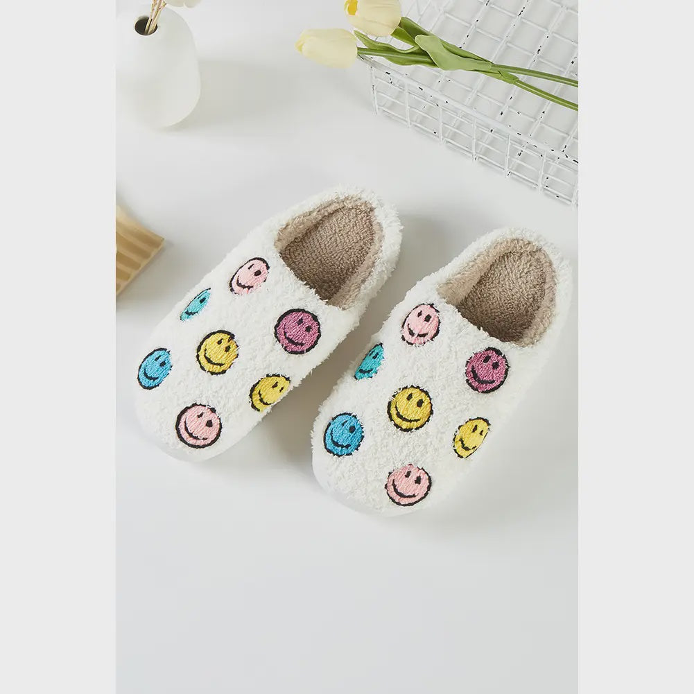 Ivory Multi Smile Slipper