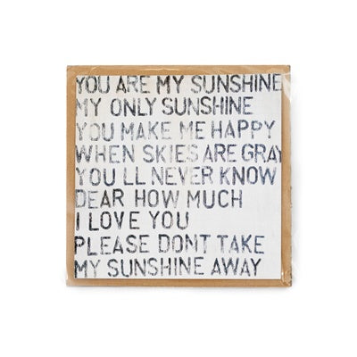 You are my sunshine