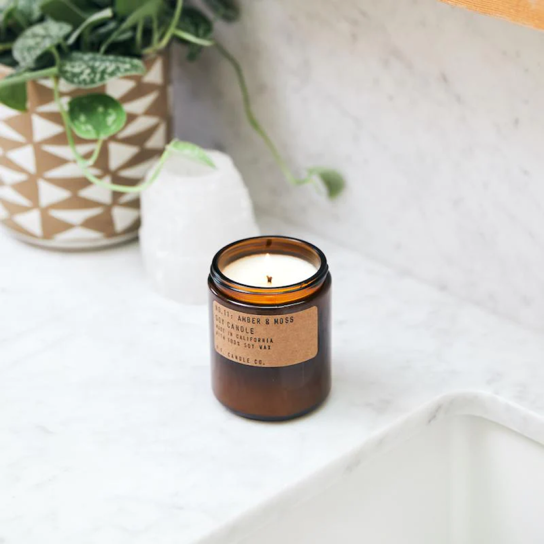 Amber + Moss Candle