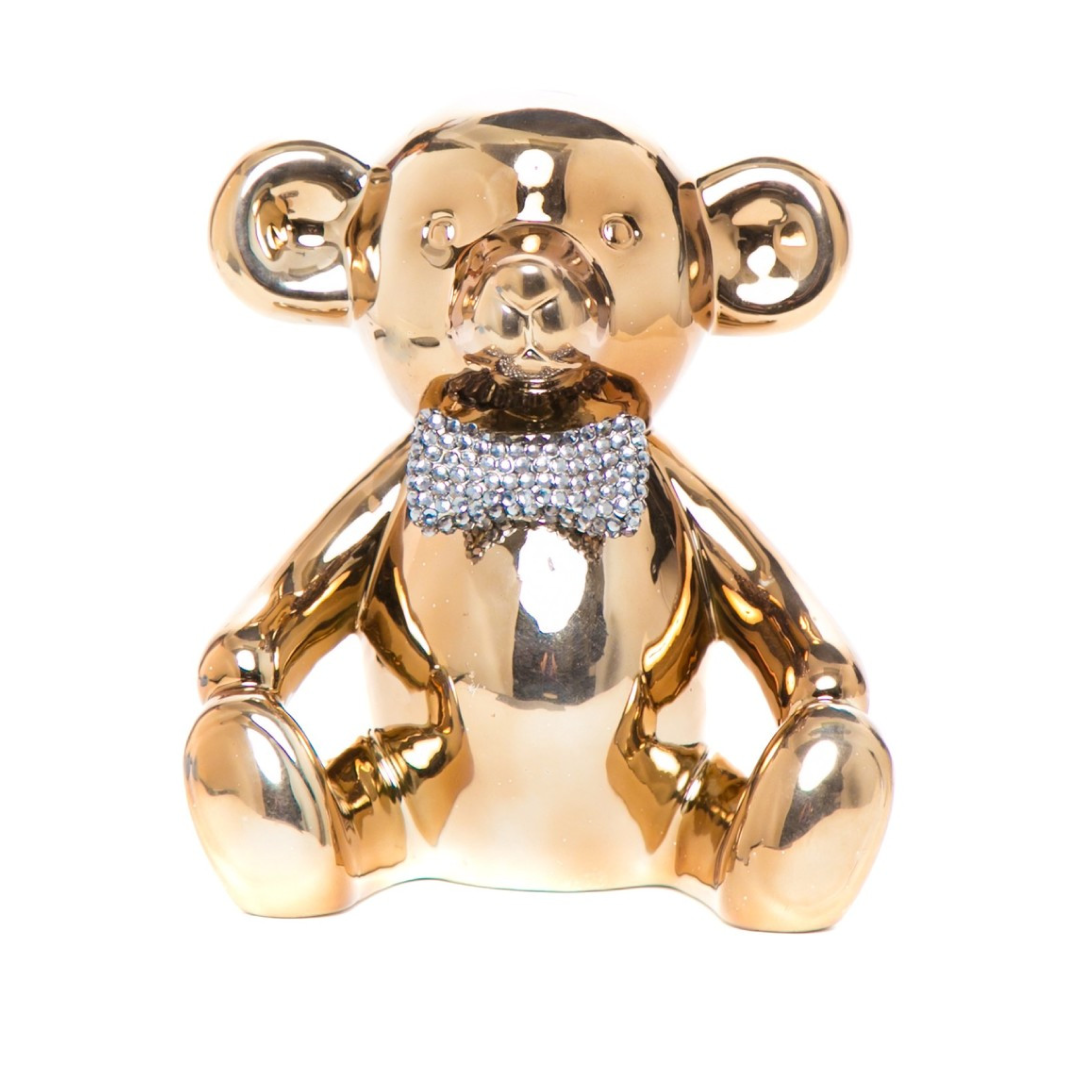 Bronze Bear with Rhinestone