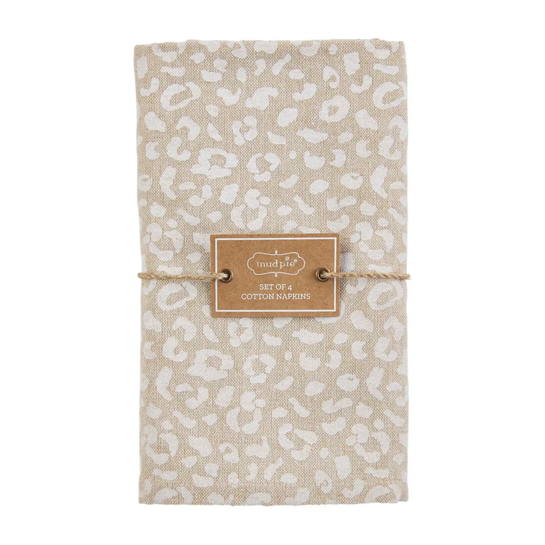 Cheetah Print Napkins (Set of 4)