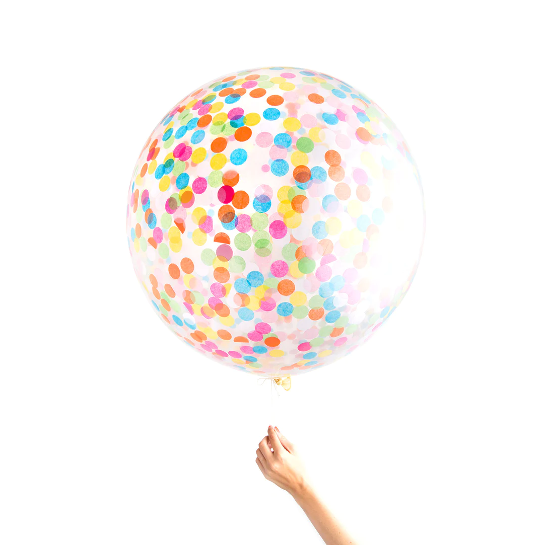 Assorted Jumbo Confetti Balloon