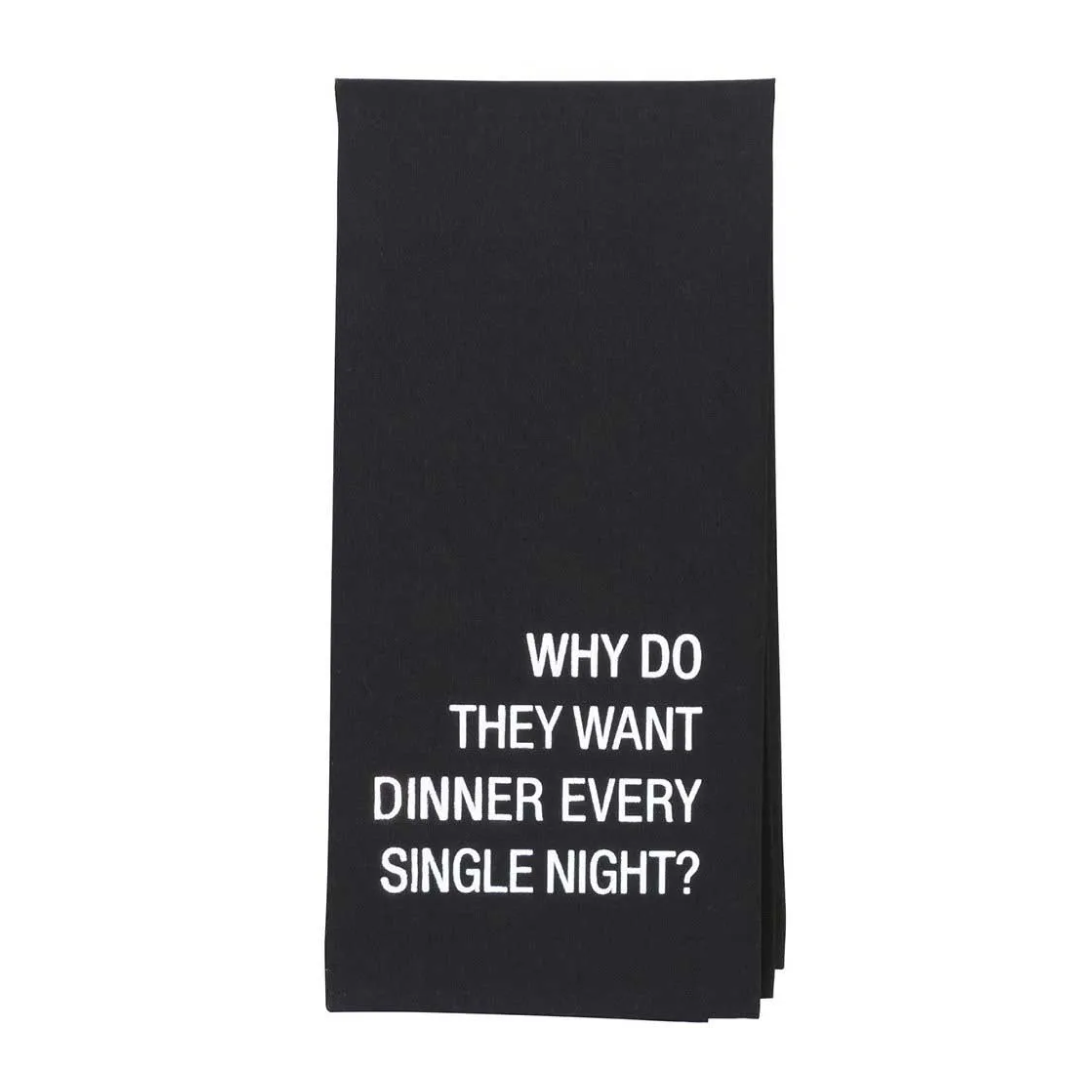 Dinner Every Night Tea Towel