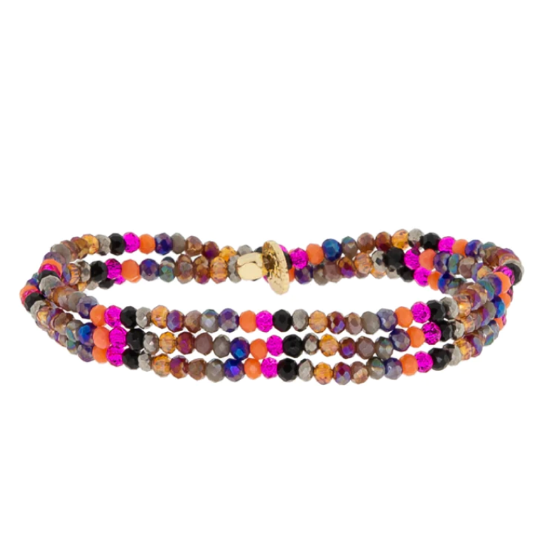 Fuchsia Multi Stretch Wrap Bracelet