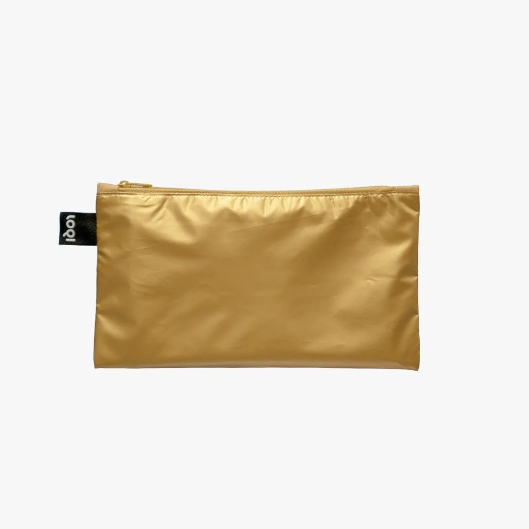 Gold, Silver, Rose Gold Zip Pockets