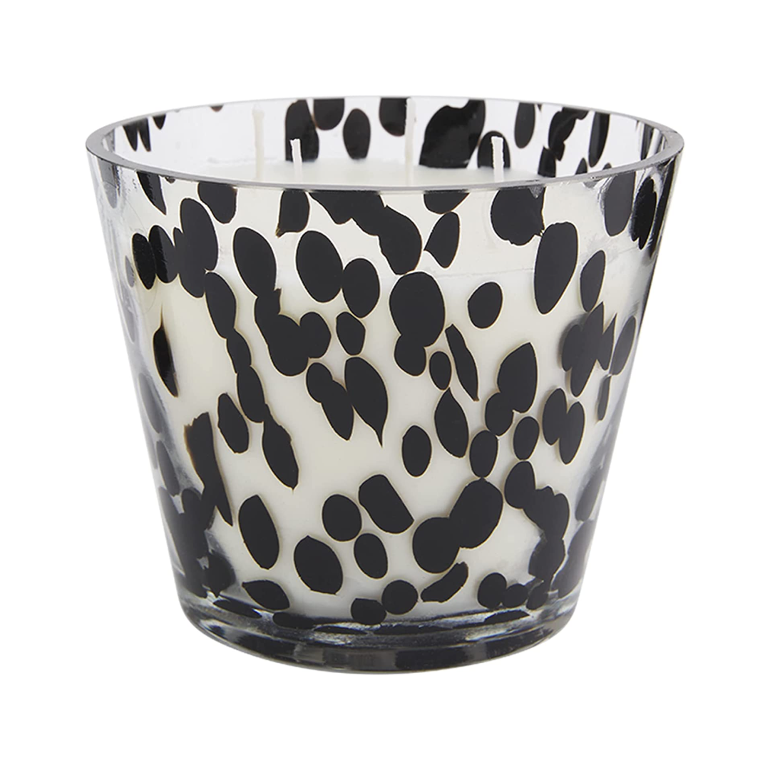 Black Scattered Dot Candle