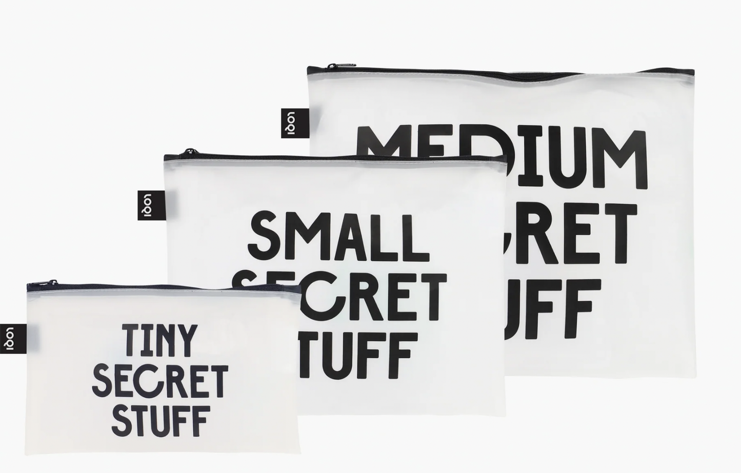 Transparent Secret Zip Pockets