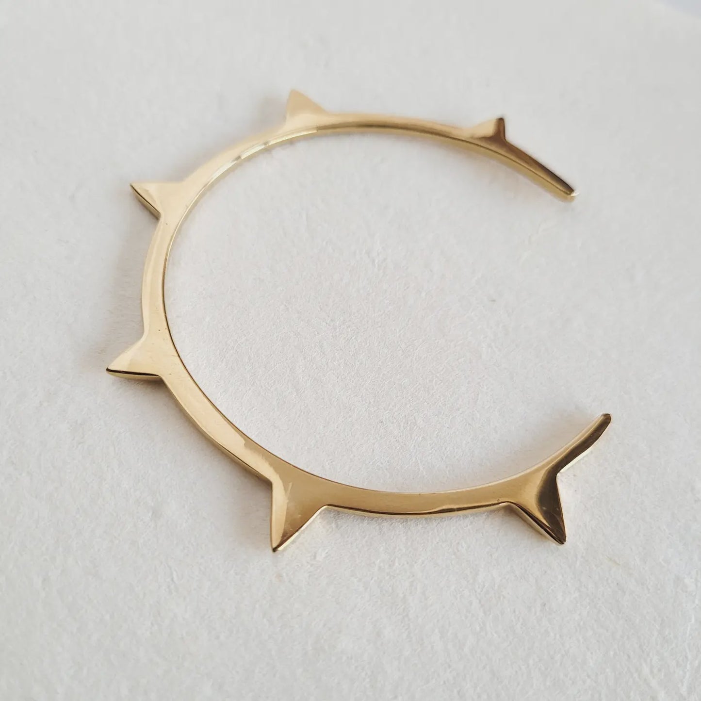 Brass Spike Bangle