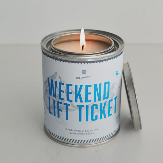 Weekend Lift Ticket Candle