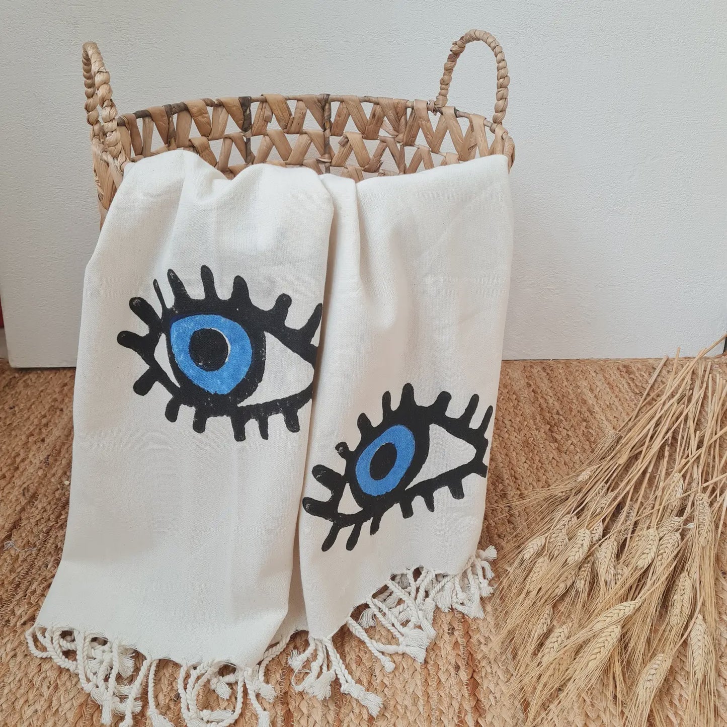 Classic Evil Eye Beach Towel