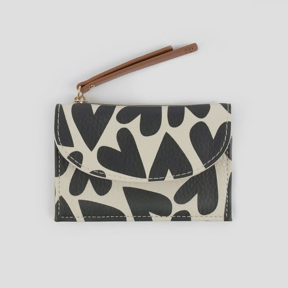 Black Hearts Card + Coin Purse