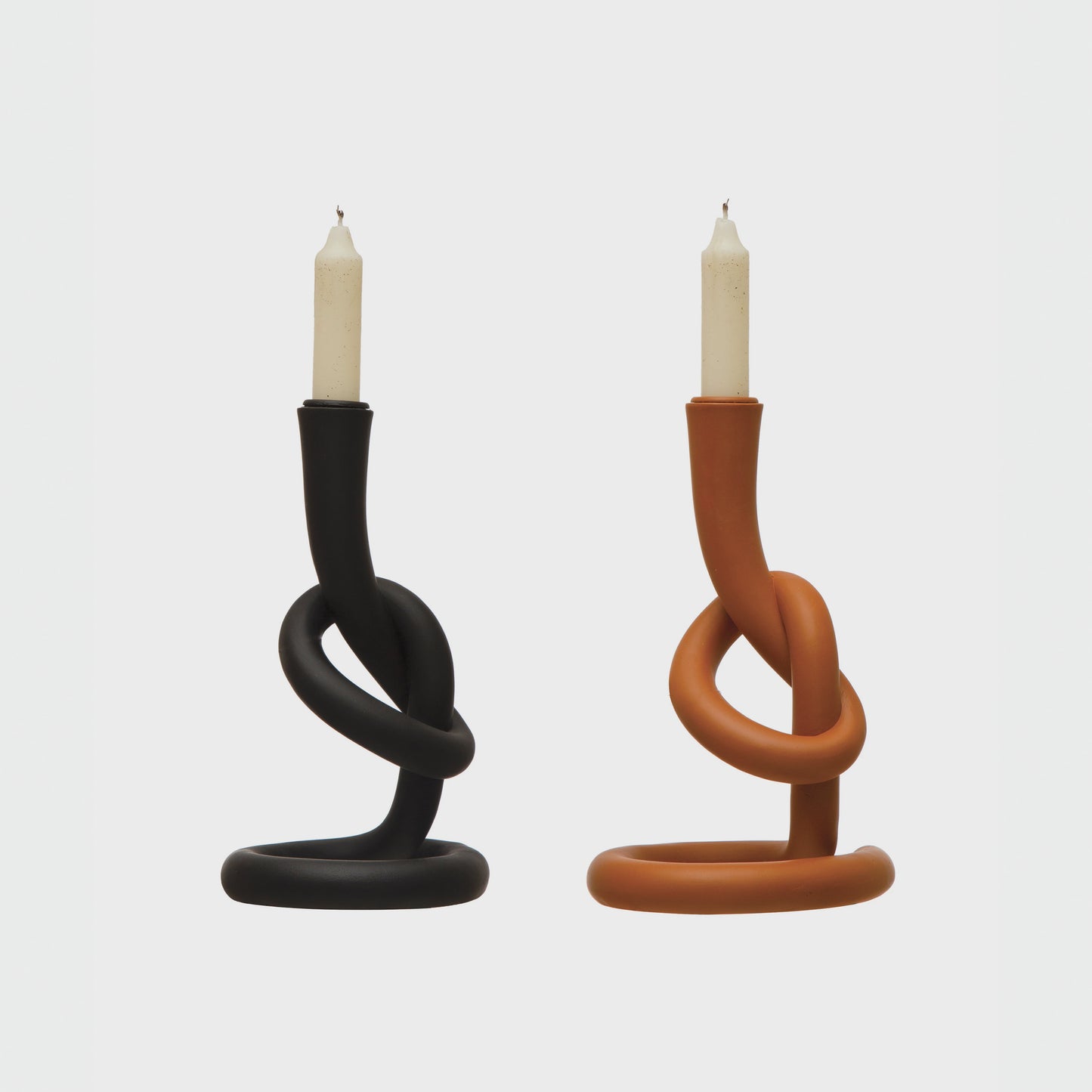 Black Resin Twisted Taper