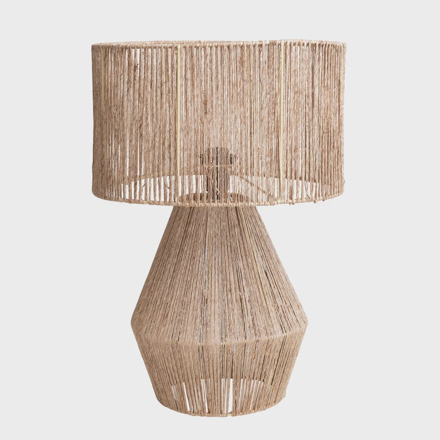 Hand Woven Jute Table Lamp