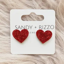 Valentines Classic Heart Stud