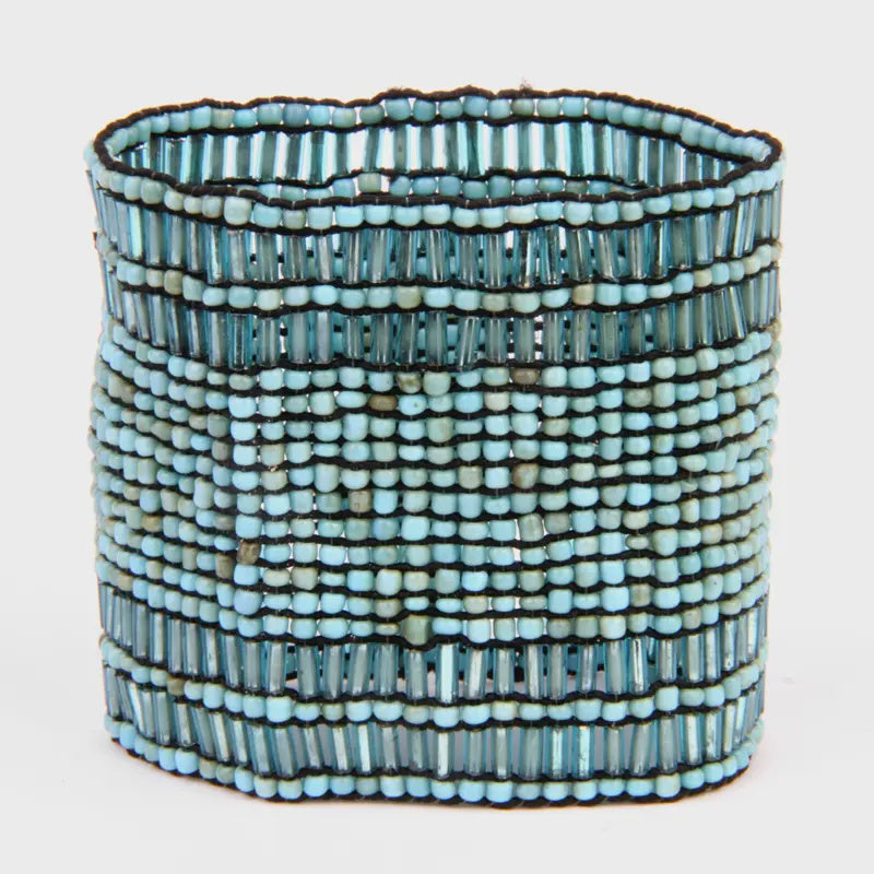 Stretch Turquoise Beaded Bracelet
