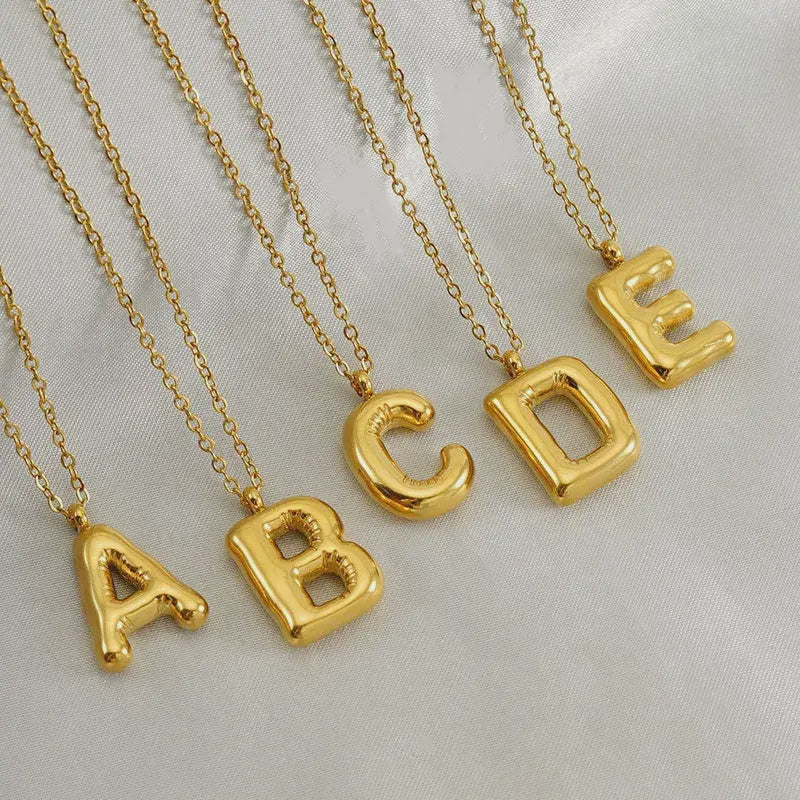 Balloon Initial Necklace