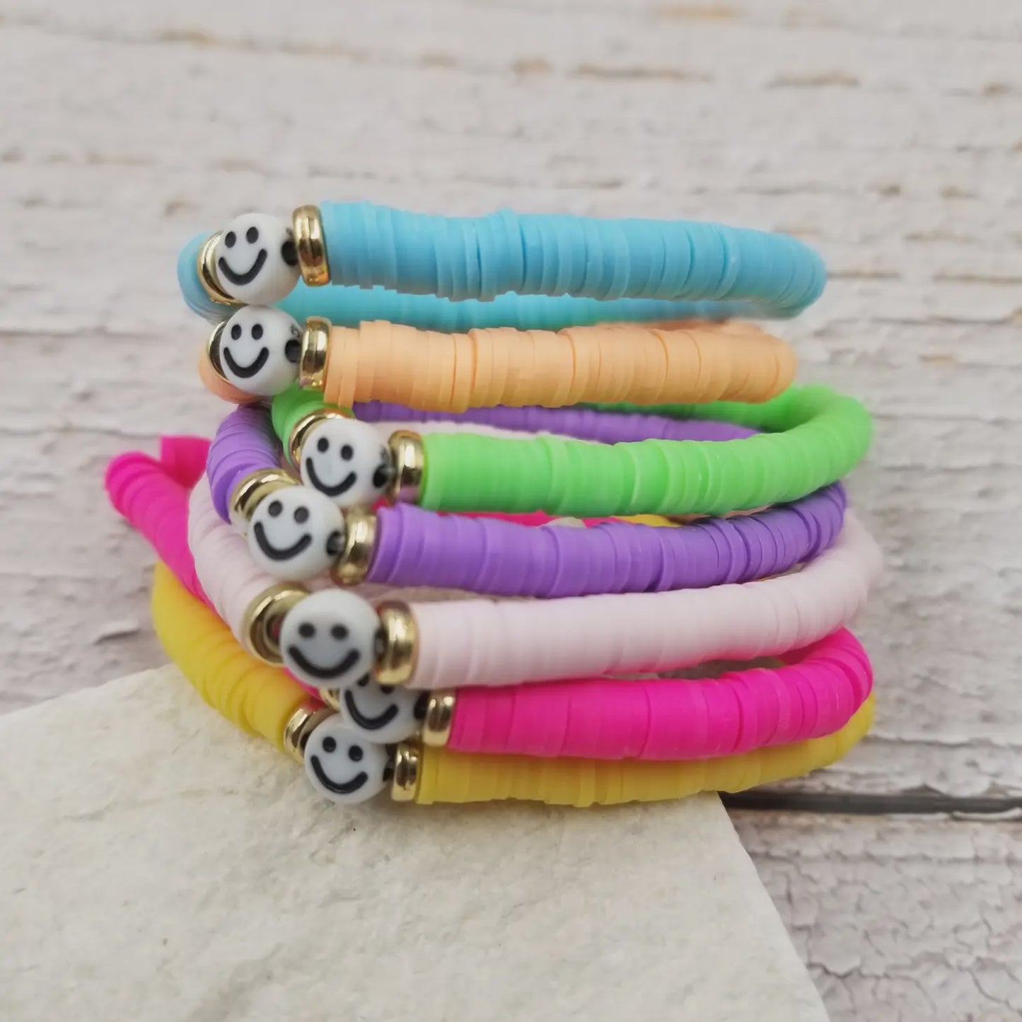 Smiley Heishi Bracelet