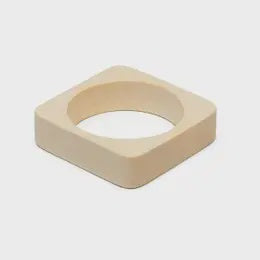Square Whitewood Bangle