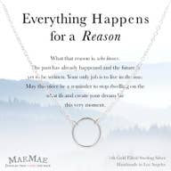 Everything Happens Silver Necklace